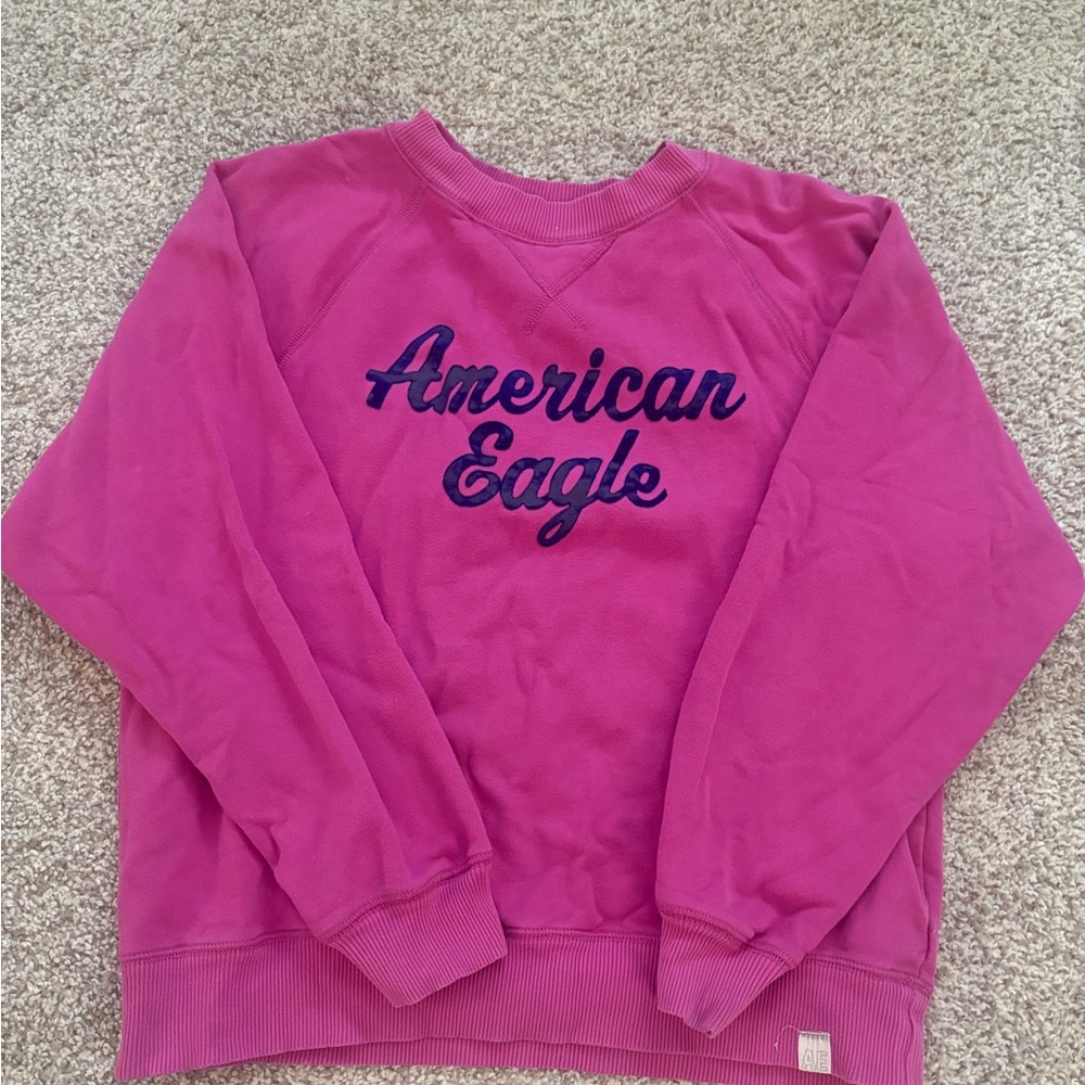 American Eagle Outfitters Pink Crew Neck Sweater